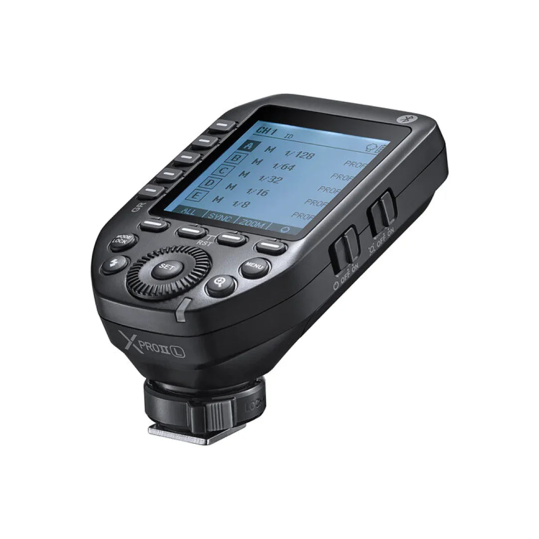 Godox Xpro II Flash trigger on a white background