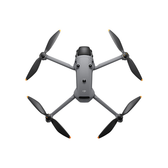 DJI Mavic 4 Pro drone with four propellers on a white background