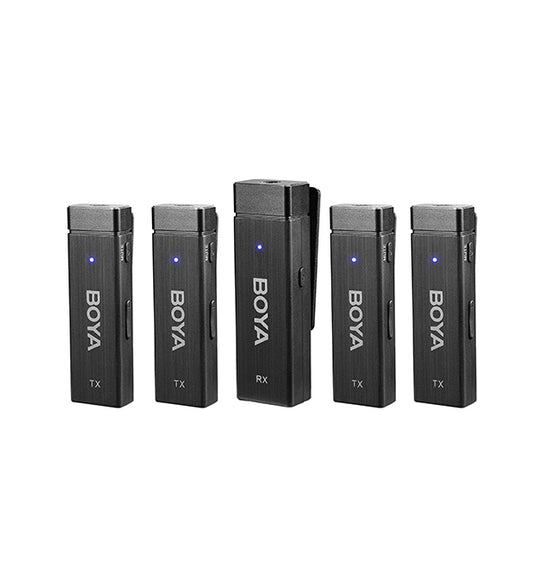 BY-W4 Ultra-Compact Four-Channel 2.4GHz Wireless Microphone System