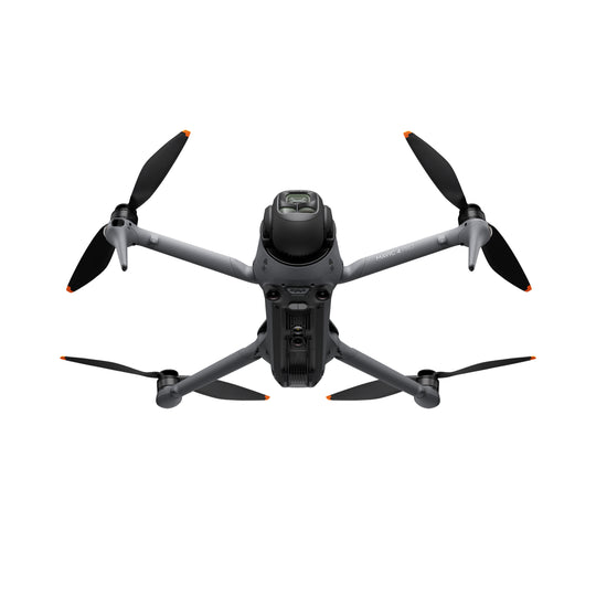 DJI Mavic 4 Pro drone with propellers on a white background