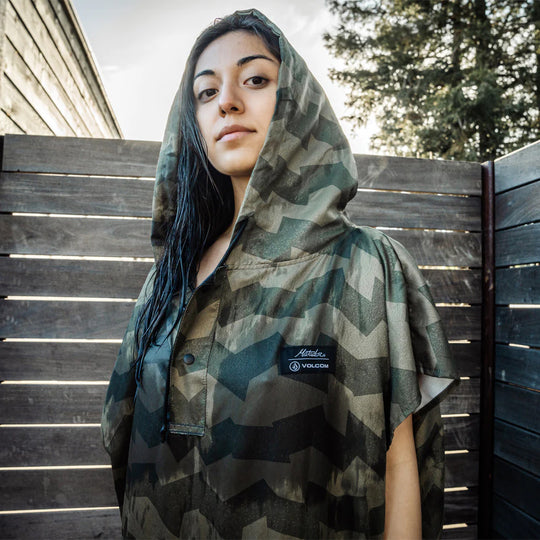 Matador Packable Towel Poncho - Volcom Wanderer Stripe  MVPO01WND