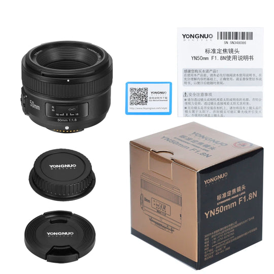YongNuo 50mm f/1.8 Lens (For Nikon mount)