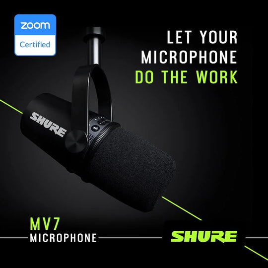 Shure MV7 USB/XLR all-rounder Podcast Musician Metal Microphone