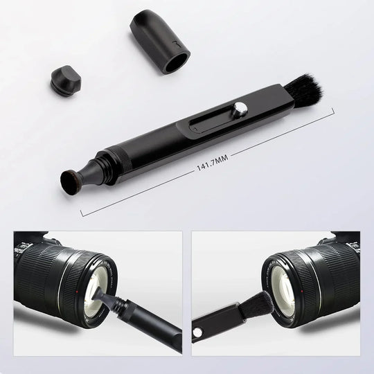 VSGO V-P01E Professional Lens Cleaning Pen Lens Brush V-P01E for Digital Camera Cleaning - Red Dot Photo