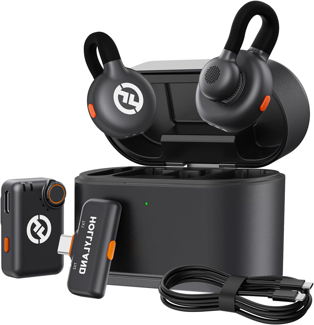 Hollyland LARK M2S Combo 2-Person Wireless Microphone System for Cameras and Mobile Devices