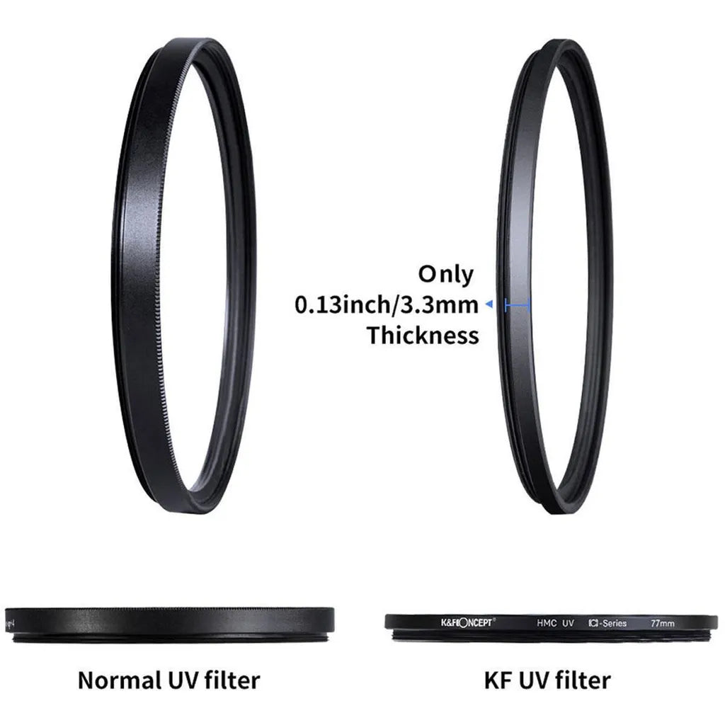 K&F Concept UV Filter Japan Optical Glass Protection Filter Multi Coat Slim Frame C Series
