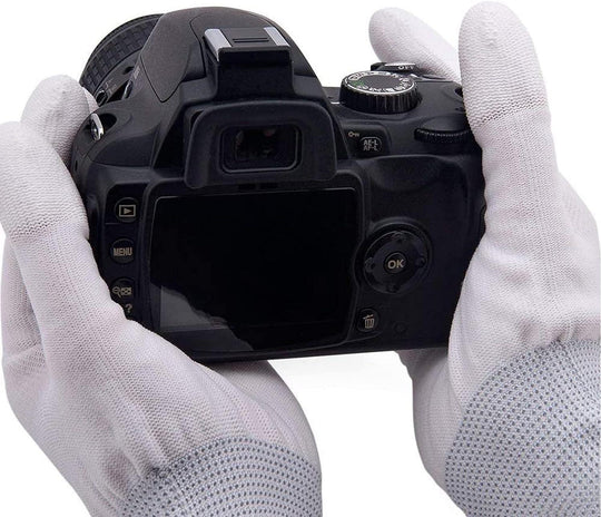 VSGO Anti-Static Cleaning Gloves DDG-1S (White) - Red Dot Photo