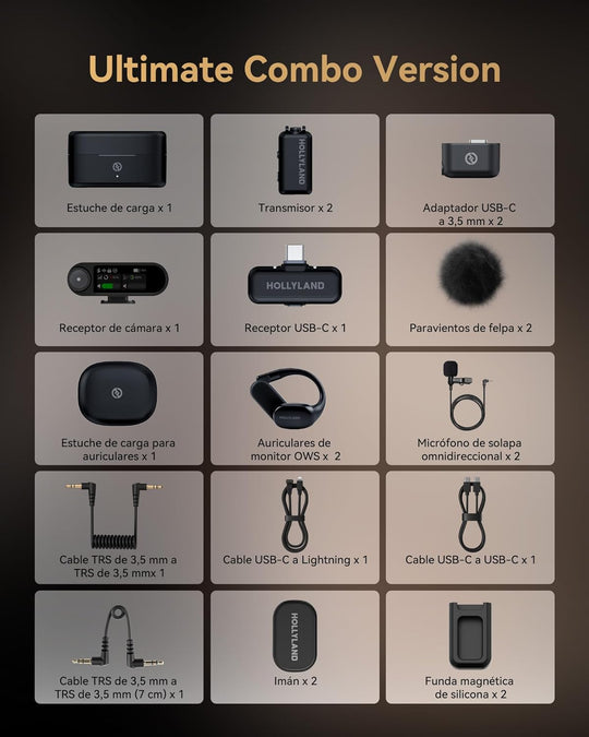 Ultimate combo version product set with various electronic components on a grid layout.