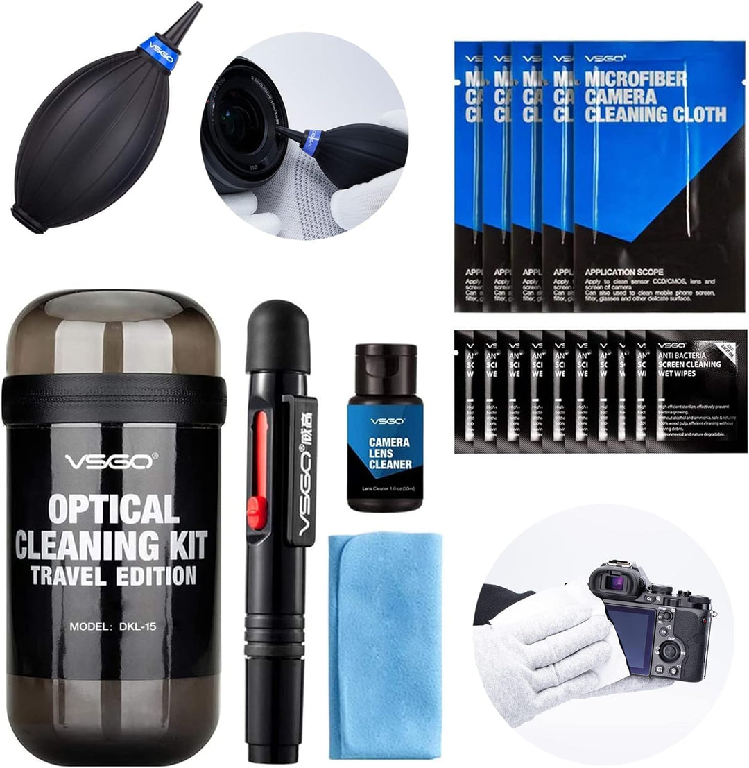 VSGO DKL-15 Essentials optical cleaning kit travel edition-grey