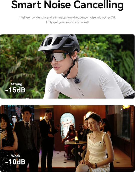 Hollyland LARK M2S Combo 2-Person Wireless Microphone System for Cameras and Mobile Devices