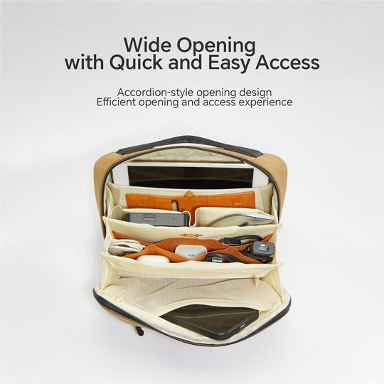 VSGO Tech Pouch Yellow Brown