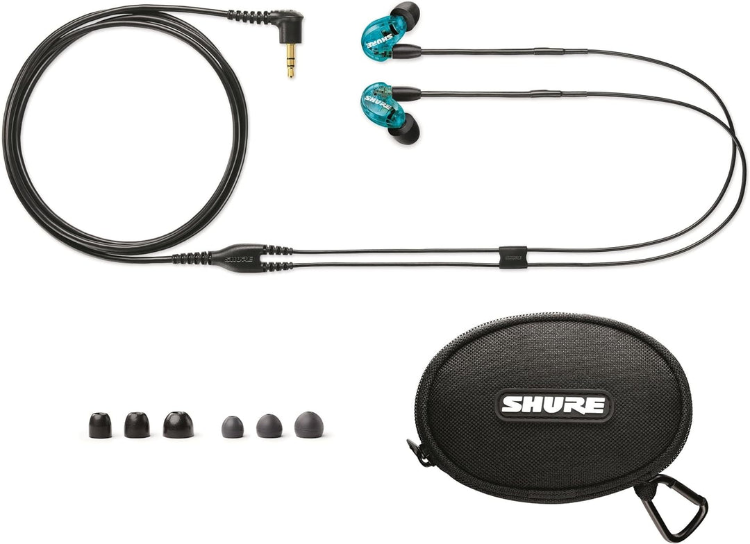 Shure SE215 Wireless Sound Isolating Earphones w/ extended bass (Blue) - Special Edition
