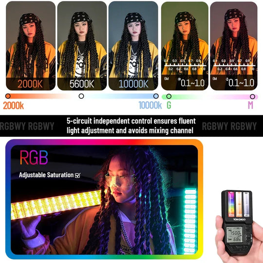 Yongnuo YN360 IV RGB LED Light Wand (Add on Battery and Charger) - Red Dot Photo