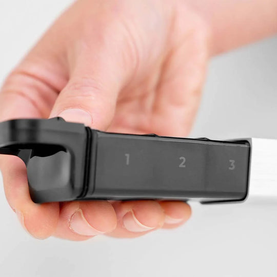 Close up view of numbered compartments