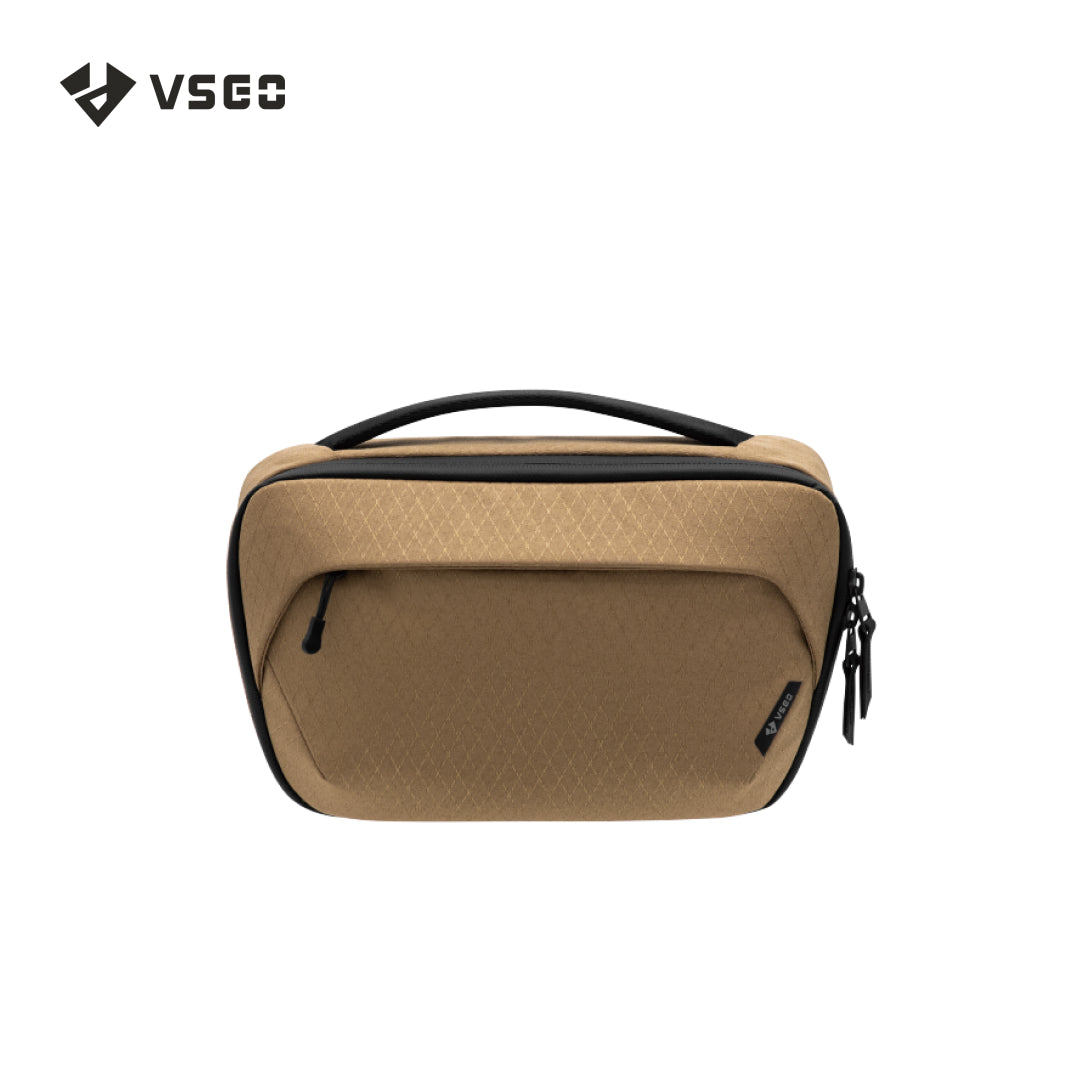 VSGO Tech Pouch Yellow Brown
