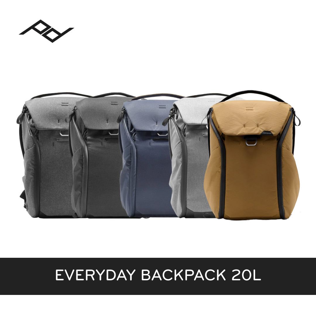 Peak Design Everyday Backpack 20L V2 (Black, Charcoal, Ash