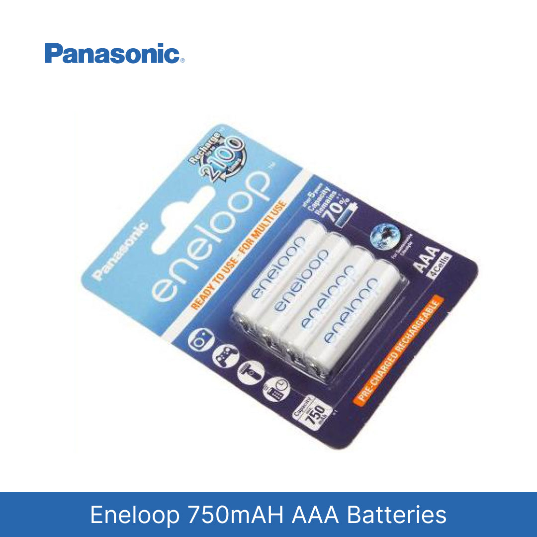 Panasonic Eneloop 750mAH BK-4MCCE4BE 4XAAA Batteries