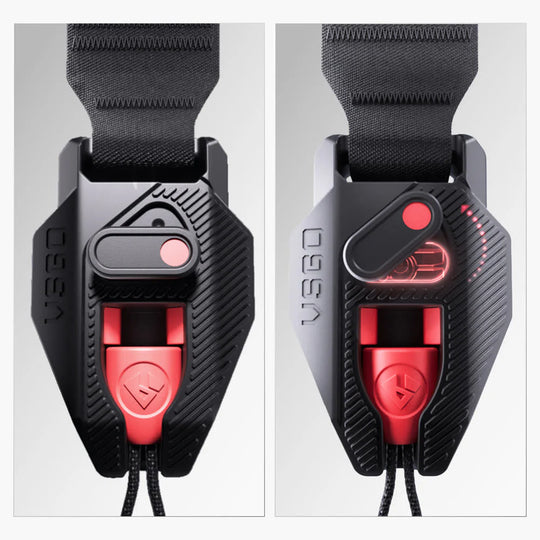 Close up view of VSGO Black Snipe CASUAL Camera Strap