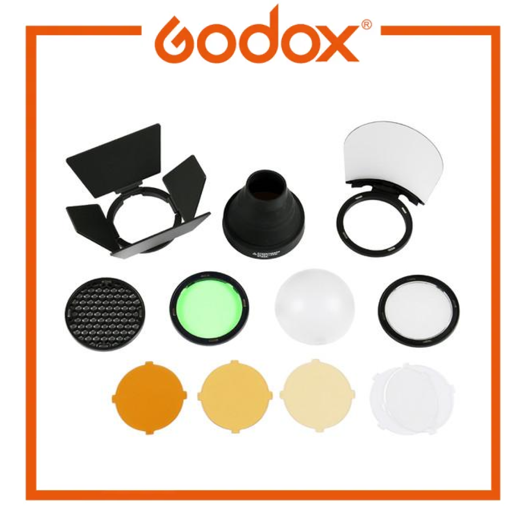 Godox AK-R1 Accessory Kit for Round Flash Head – Red Dot Photo Godox AK-R1 Accessory Kit for Round Flash Head – Red Dot Photo