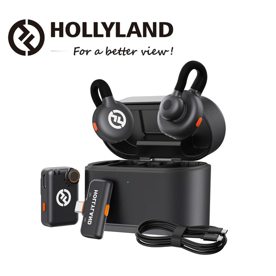 Hollyland LARK M2S Combo 2-Person Wireless Microphone System for Cameras and Mobile Devices