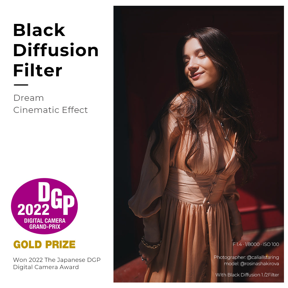 K&F Concept Black Mist Non-Magnetic Filter kit Nano series Special Effects Filter Cinebloom Black Diffusion for Camera Lens