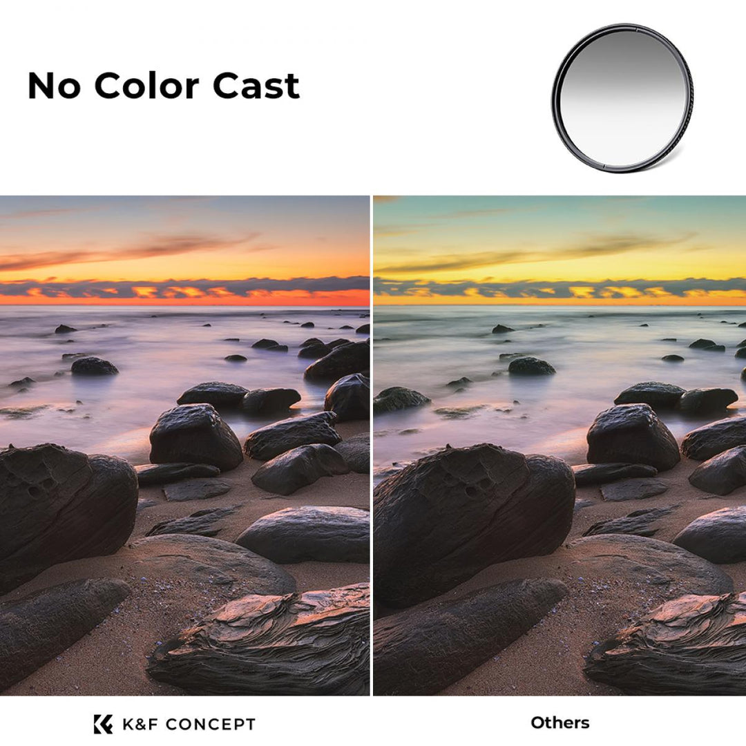K&F Concept Nano-X Soft GND8 Filter (3 Stops) Lens Filter Soft Graduated Neutral Density Filter