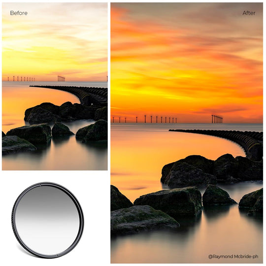 K&F Concept Nano-X Soft GND8 Filter (3 Stops) Lens Filter Soft Graduated Neutral Density Filter