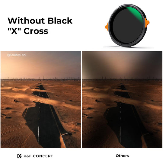 K&F Concept ND4-ND64 (2-6 Stop) Variable ND Filter and CPL Circular Polarizing Filter 2 in 1
