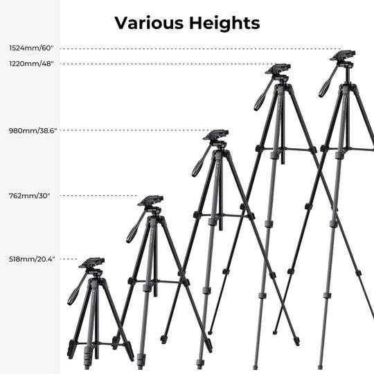 K&F Concept Aluminum Travel Tripod with Bluetooth Remote B174A1