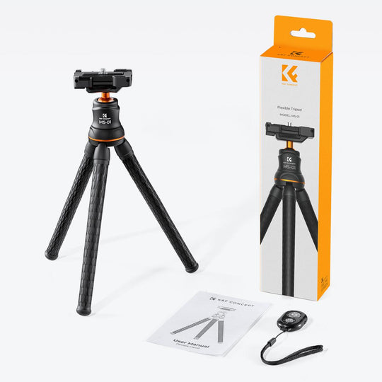 K&F Concept Camera Tripod Versatile Mini Flexible Phone Stand Phone Tripod MS01