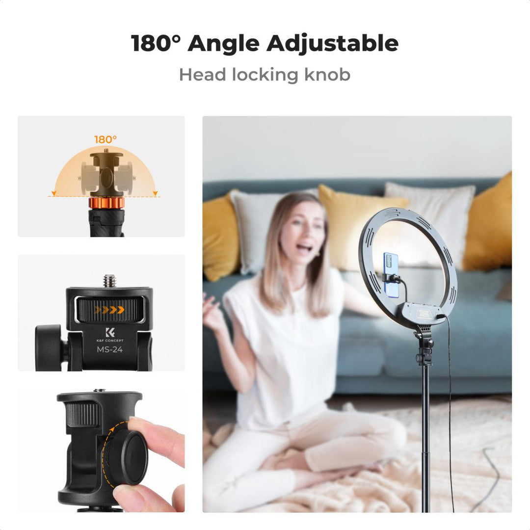 K&F Concept MS24 2 in 1 Selfie Stick Tripod