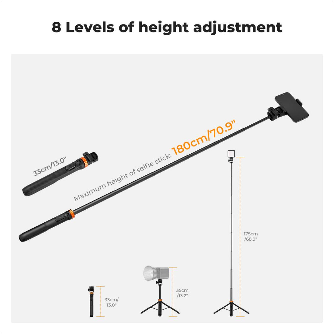 K&F Concept MS24 2 in 1 Selfie Stick Tripod