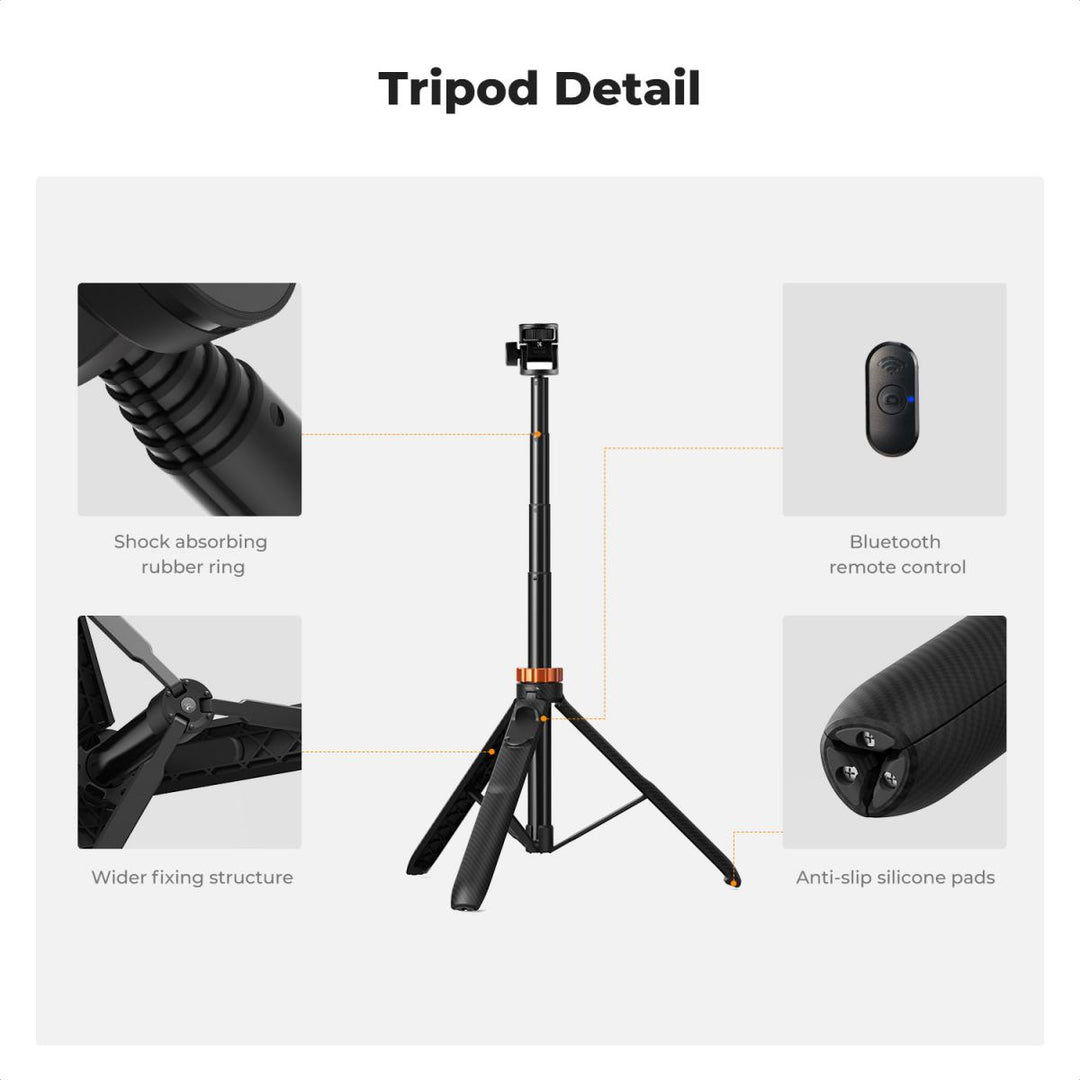 K&F Concept MS24 2 in 1 Selfie Stick Tripod
