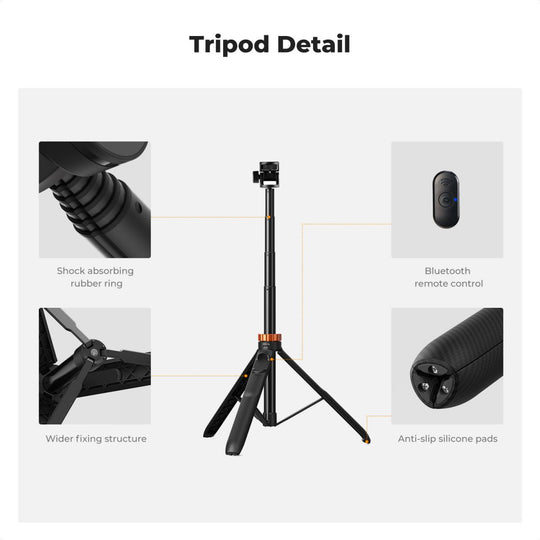 K&F Concept MS24 2 in 1 Selfie Stick Tripod