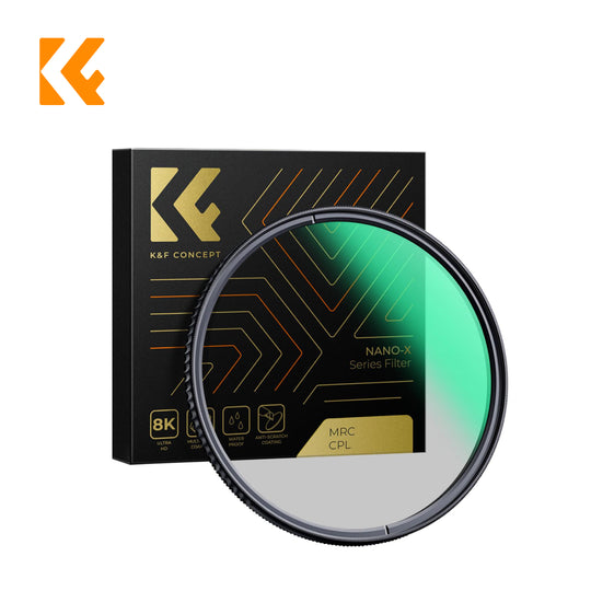 K&F Concept CPL Filter Nano-X Series German Optical Glass Green Coating Scratch Resistant