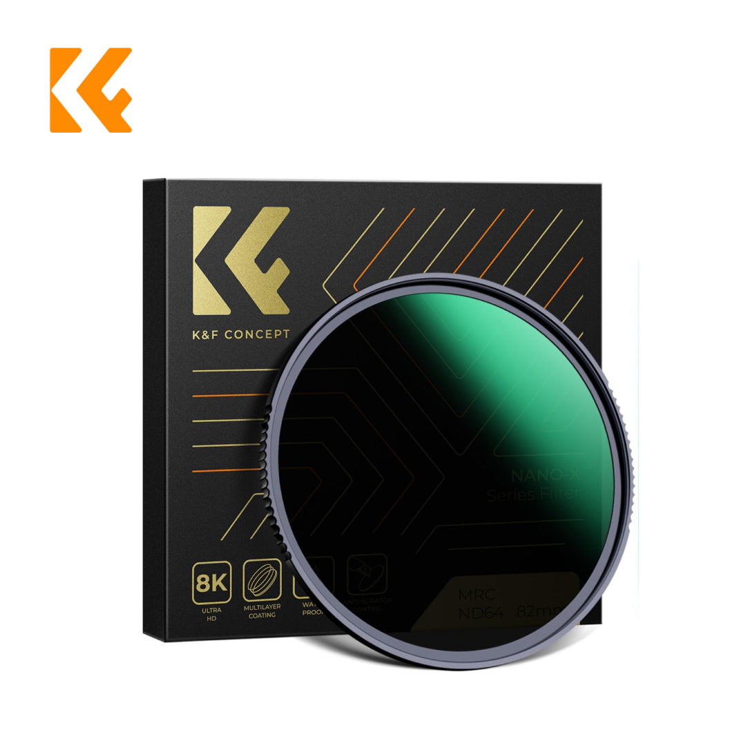 K&F Concept ND Filter ND64 (6-Stops) Filter Fixed Neutral Density Filter Nano-X Series