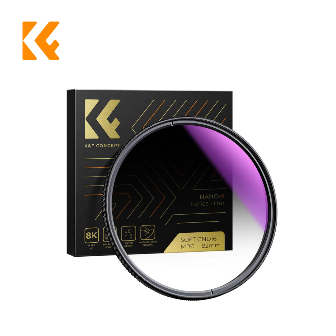 K&F Concept Soft GND16 Filter (4 Stops) Lens Filter Soft Graduated Neutral Density FilterNano-X
