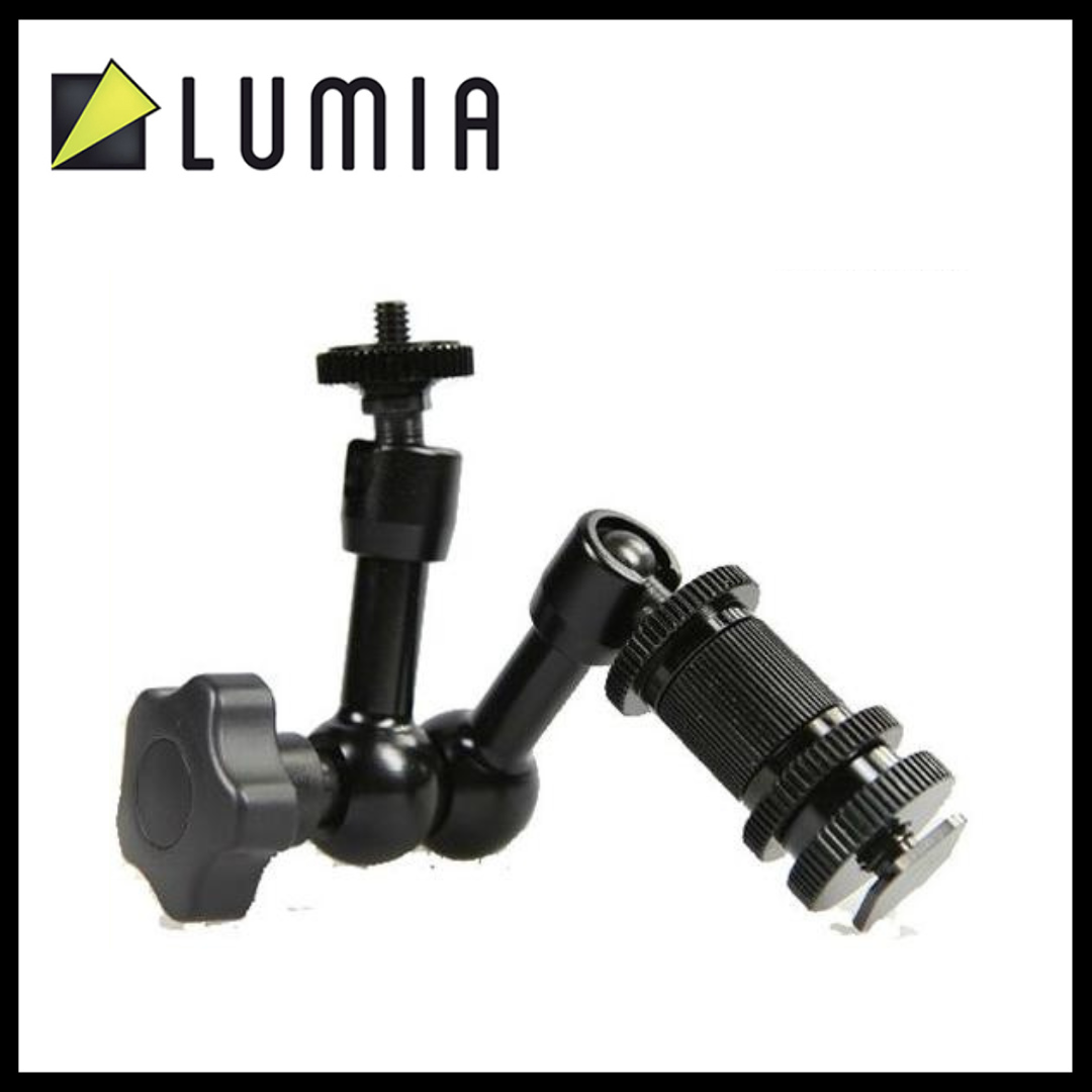 Lumia 7 Inch Magic Arm Camera DV Monitor / LCD Screen Gimbal Tripod Screw For DSLR Camera/LCD/Flash Light/Microphone