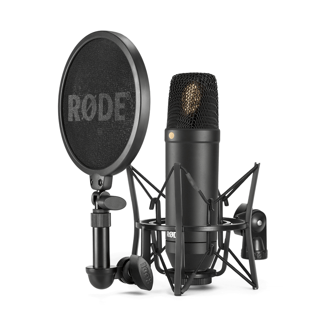 Rode NT1 Kit Condenser Microphone with SM6 Shock Mount and Pop Filter