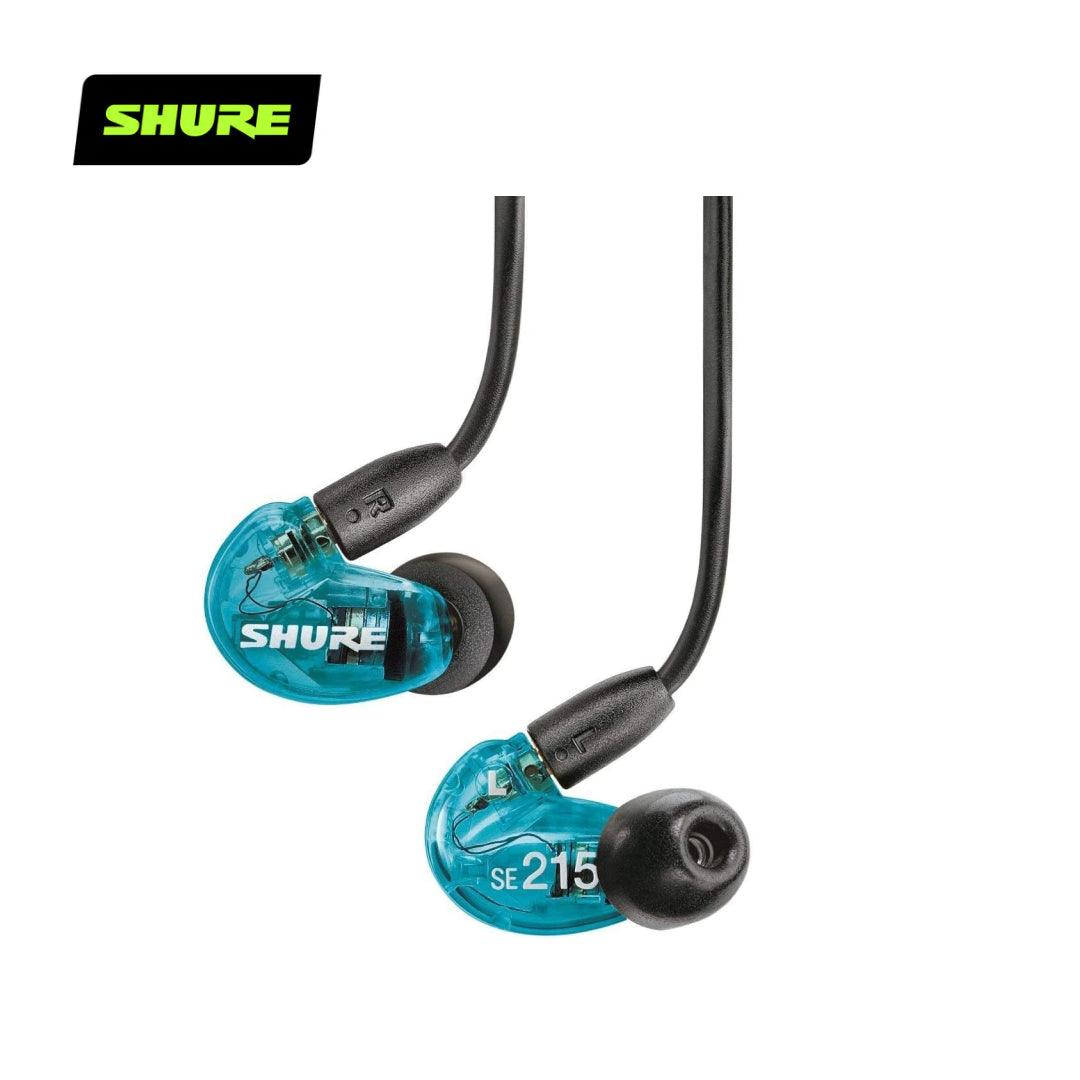Shure SE215 Wireless Sound Isolating Earphones w/ extended bass (Blue) - Special Edition