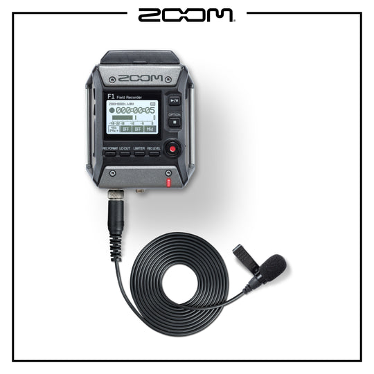 Zoom F1-LP Field Recorder plus Lavalier Mic
