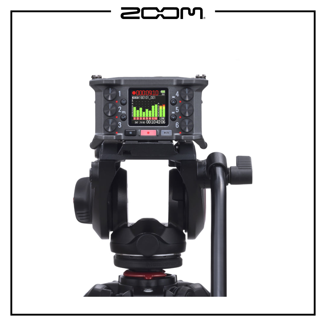 Zoom F6 6-Input 14-Track Multitrack Field Recorder – Red Dot Zoom F6 6-Input 14-Track Multitrack Field Recorder – Red Dot