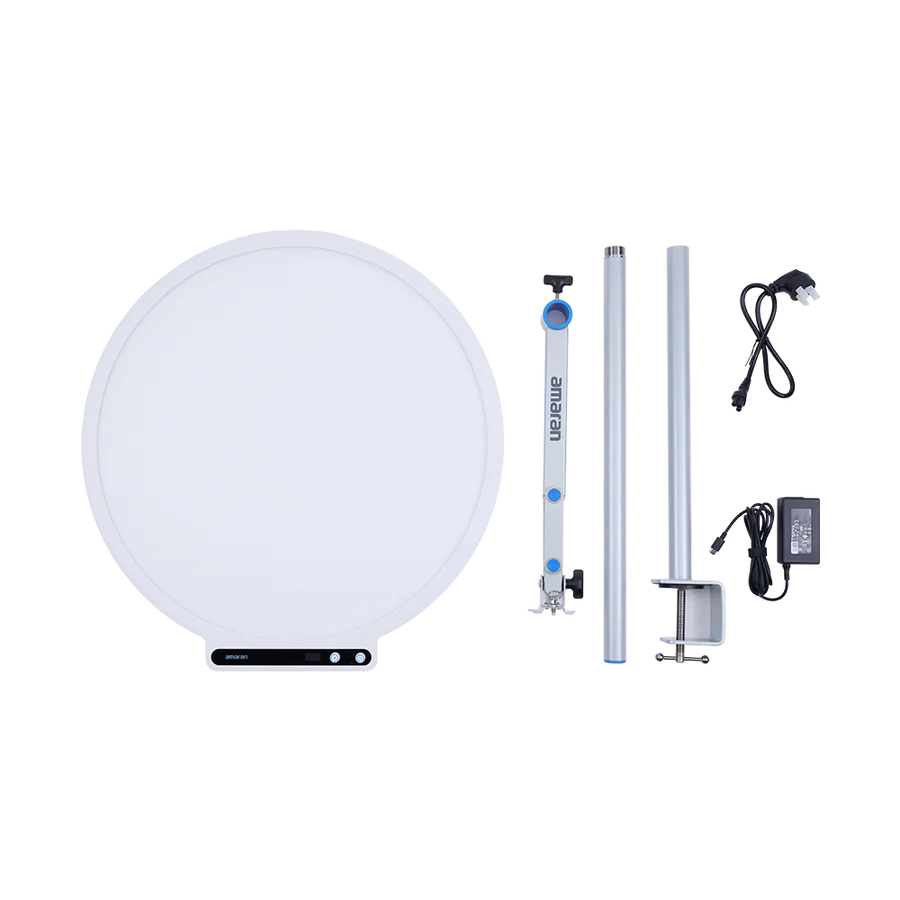 amaran Verge Max Bi-Color Round LED Light Panel (Charcoal & White)