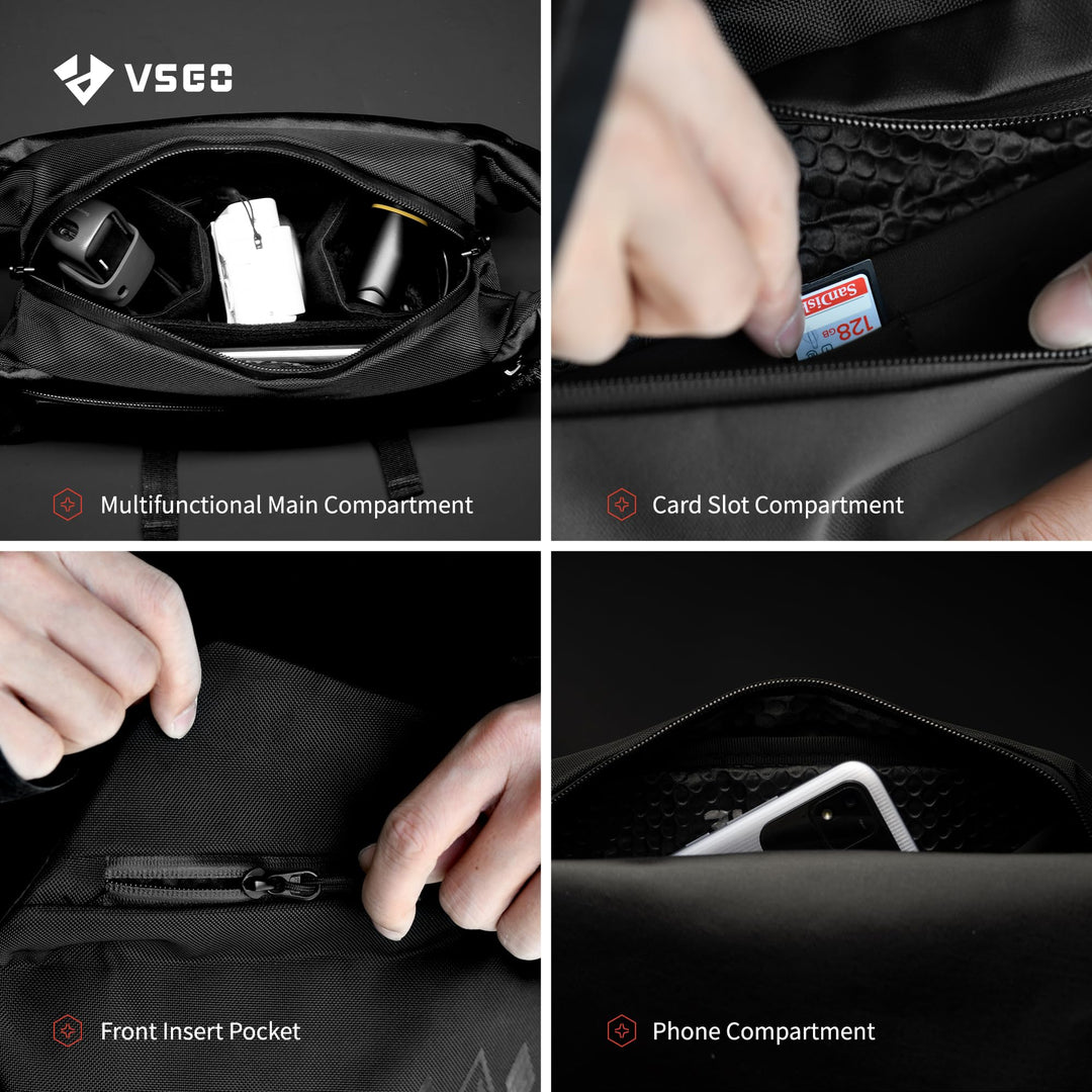 VSGO V-BP05L Black Snipe Camera Daily Shoulder Bag 4L