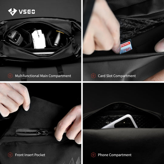 VSGO V-BP05L Black Snipe Camera Daily Shoulder Bag 4L