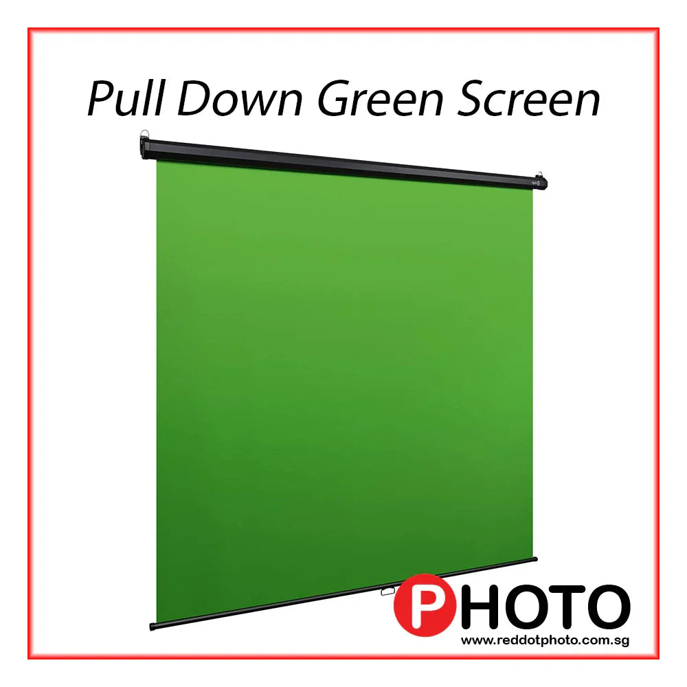Pull down Green screen 2x1.8m for chroma key green zoom video conferen