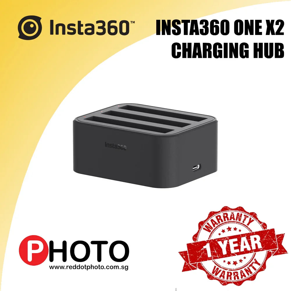 Insta360 ONE X2 Fast Charging Hub for ONE X2 Camera (USB Type C Charging Port) - Red Dot Photo