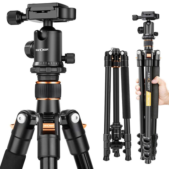 K&F TM2324 II Foldable Lightweight Aluminum Tripod