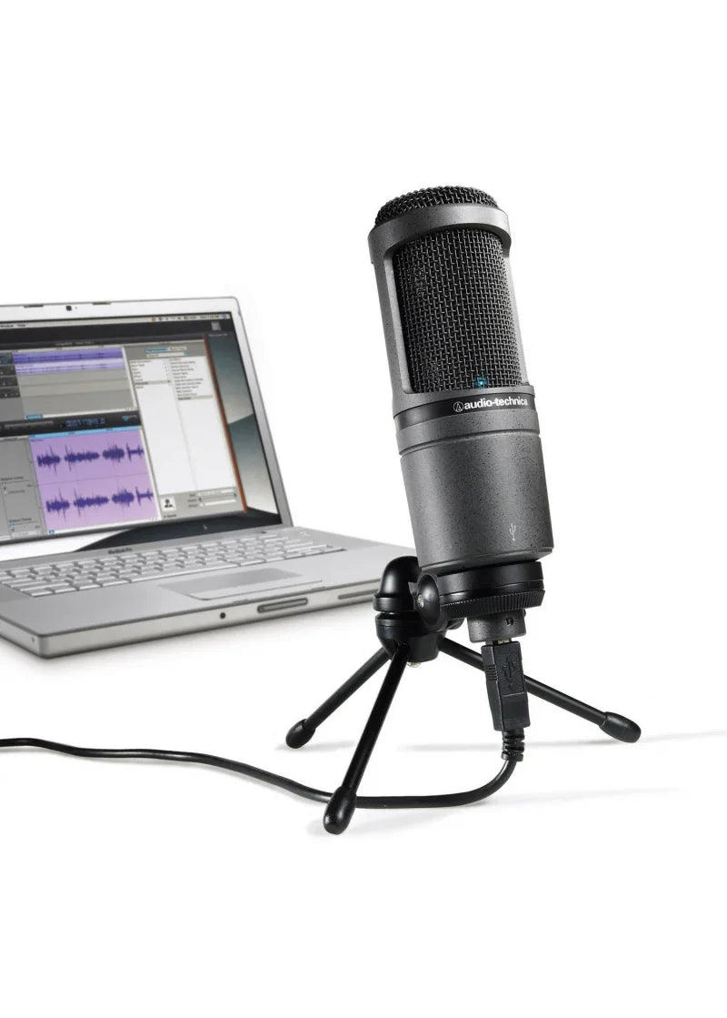 Audio-Technica AT2020USB+ Cardioid Condenser USB Microphone Desktop Microphone Premium Quality Microphone