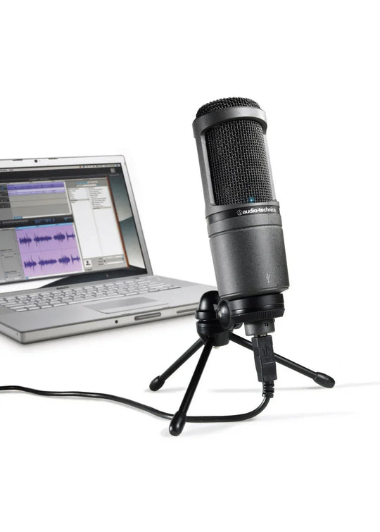 Audio-Technica AT2020USB+ Cardioid Condenser USB Microphone Desktop Microphone Premium Quality Microphone